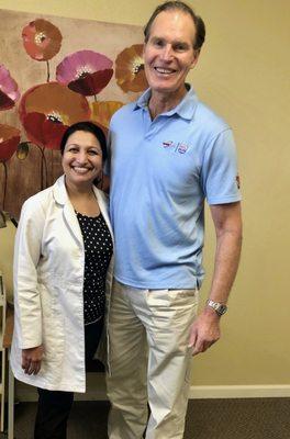 Former NFL player Allan Kennedy (49ers) fitted with hearing aids at our office