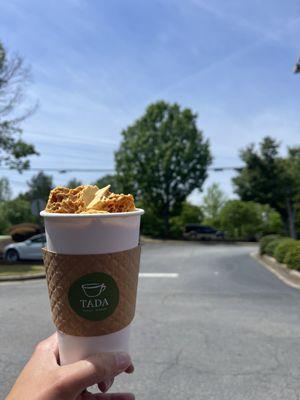 Honeycomb toffee latte