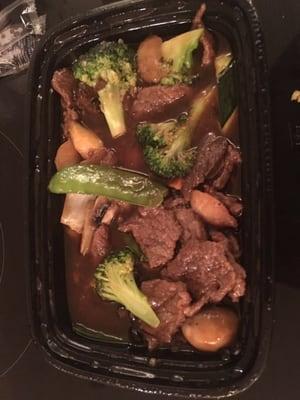 Beef with black bean sauce