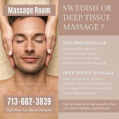 Massage Room
 5475 West Loop S Suite 194, Houston, TX 77081
 Call us at 713-662-3839