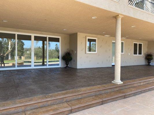 Patio floors painting