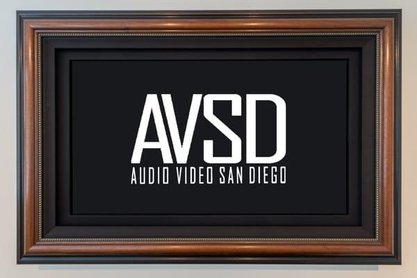 AVSD Listening Room - FrameMyTV - painting in the full up position