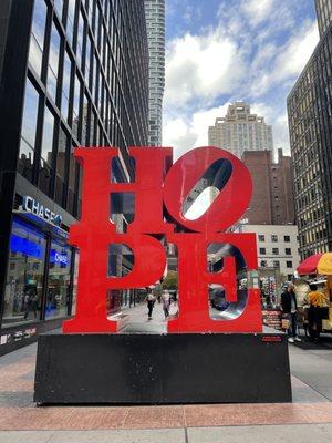 Hope Sculpture By Robert Indiana