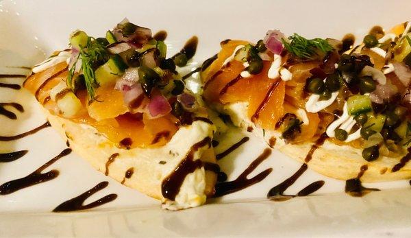 Salmon Bruschetta