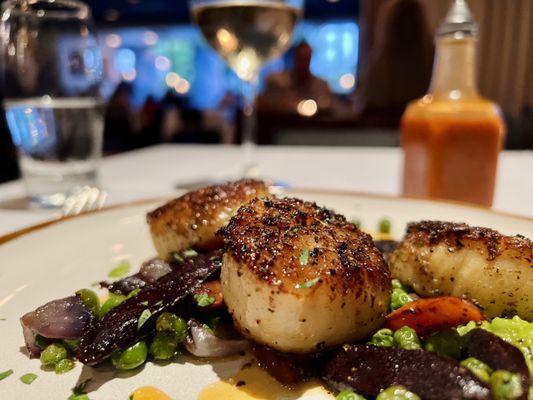 So rich and brown, who could resist these Pan Seared Sea Scallops? I could fall easily in love eating them.