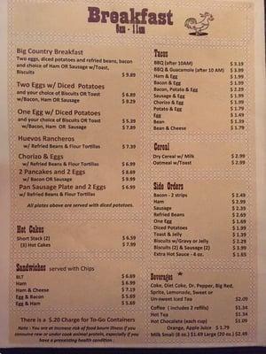 Menu (pg 4 of 4)