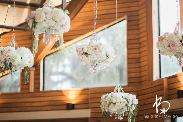 Floral chandeliers