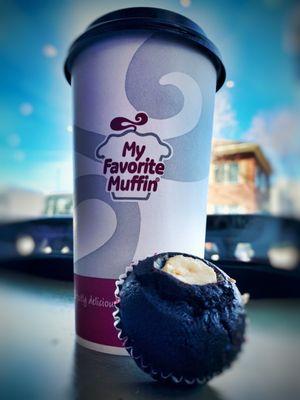 Coffee + mini muffin :-)