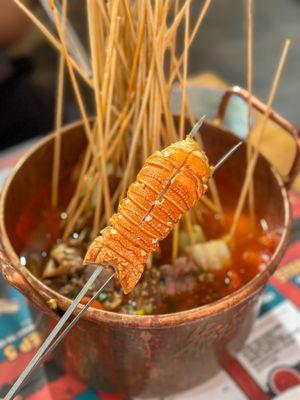 Lobster in hotpot