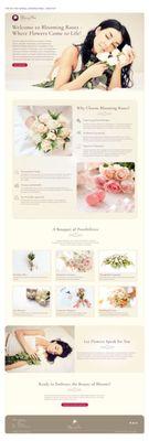 Blooming Roses Landing Page Design