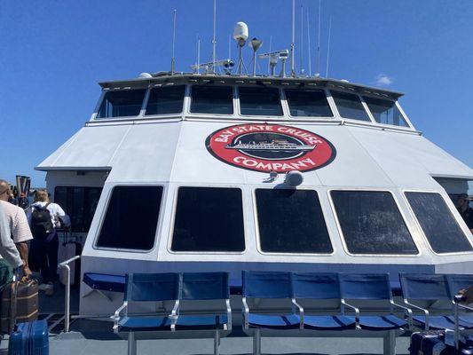 Front of the Provincetown III ferry boat