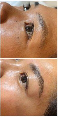 Brow lamination and lash lift by Yani