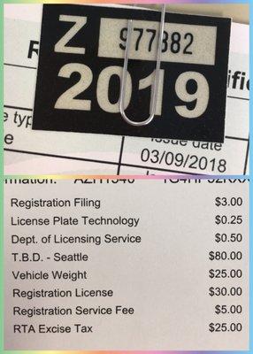 03/09/18:  Renewal Fee Details