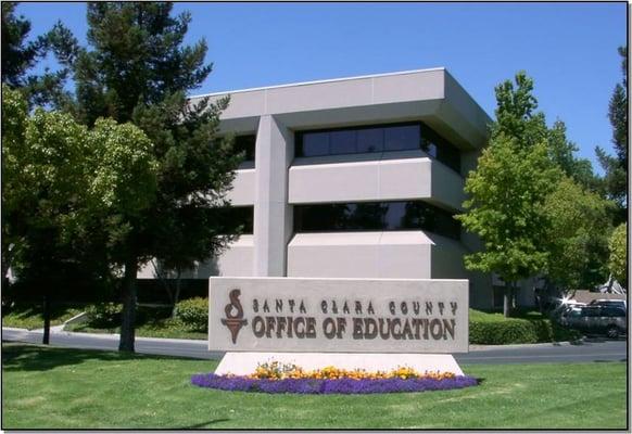 The Santa Clara County Office of Education is located at the northeast corner of Ridder Park Drive and Brokaw Road in San Jose.