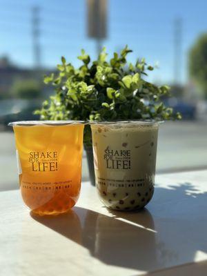 Passion Fruit & Matcha Milk Tea IG: @ammysalamii