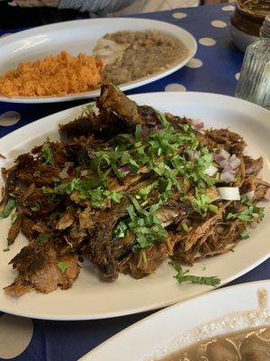 Birria de chivo & consomé!