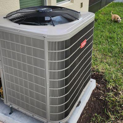 New HVAC, so quiet the doggie is not scared !