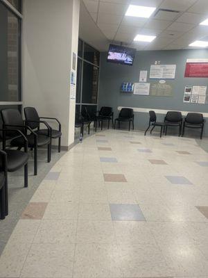 Empty waiting room