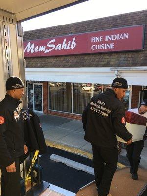 Helping Ron of Mem Sahib Baltimore close the doors and help his parents into retirement in closing Mem Sahib of Rockville!