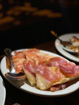 Fried Bread with Prosciutto