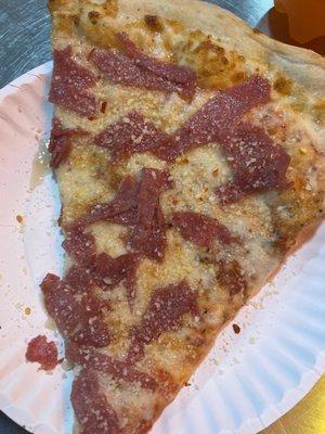 Salami Pizza Slice