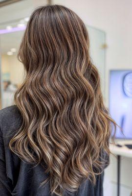 Chocolate brown balayage