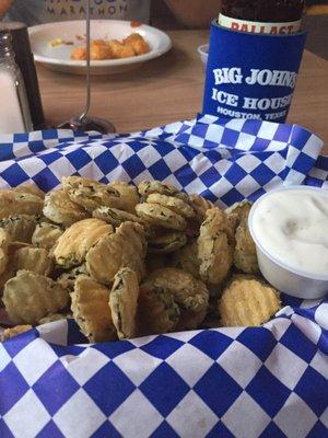 Fried pickles - done the right way, chip style, none of the spear nonsense!