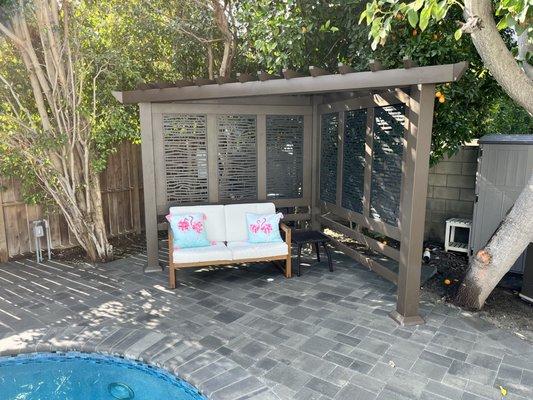 I had them assemble install a pergola I bought from wayfair as they finished the pool work. It all came out great!