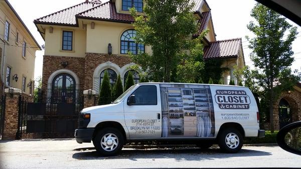 The closets make the inside of your home look great, while the van makes it look nice outside, too!