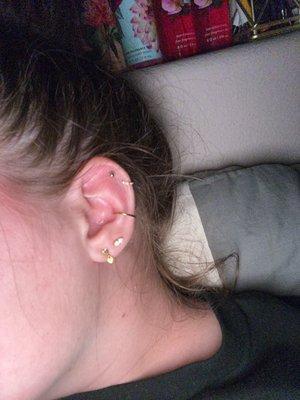 Conch piercing