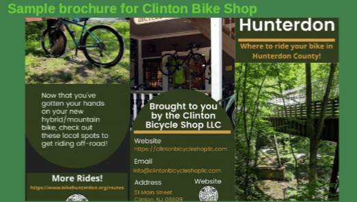 ClaroComms did a full color brochure for the Clinton Bike Shop/