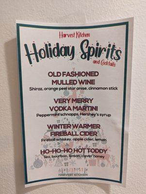 Winter 2022 - Holiday Drinks