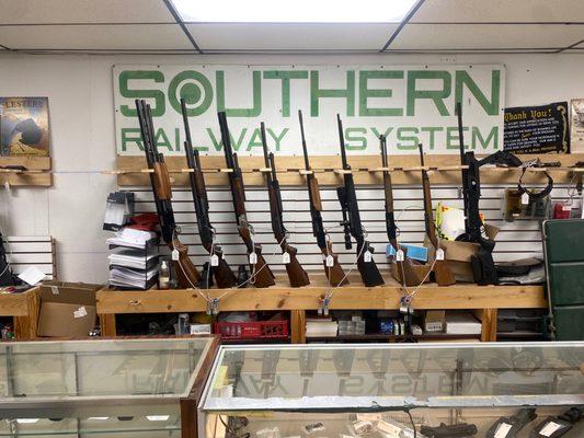 Rifles and shotguns!! Great selection!!