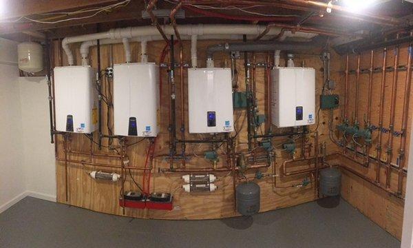 Navien boiler and Navien hot water heater installation