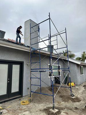 Chimney removal. 1(858) 987 6354