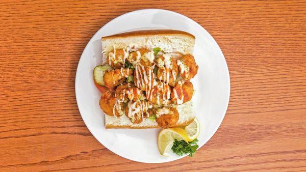 Sharky's original Shrimp Po Boy