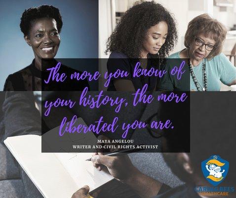 February is Black History Month. A time to celebrate and remember the challenges and accomplishments of the African-American community