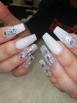 White glitter