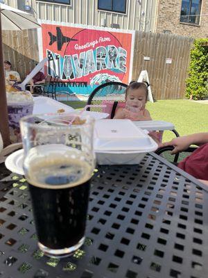 Family friendly beer garden