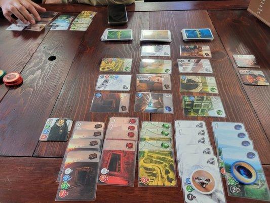 Splendor is a great, fast game to warm up with.