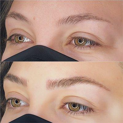 Fluffy microblading by Christina