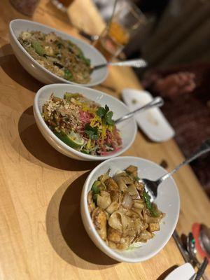 Basil Vegetable Fried Rice, Pad Thai, Drunken Noodles