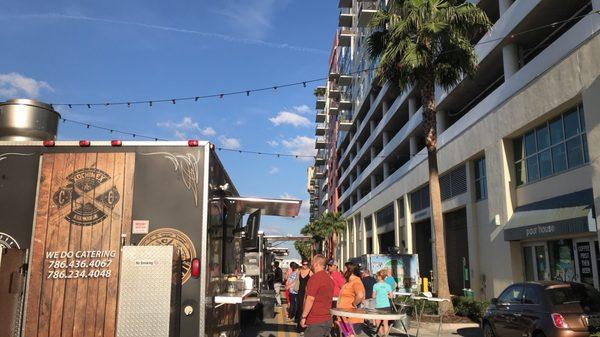 Flicks and food trucks at kennedy grand central channel-side