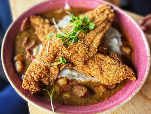 Catfish, Shrimp & Grits