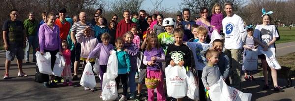 Pre-run photo of the 1st Annual Hippity-Hoppity Easter Run and Hunt.