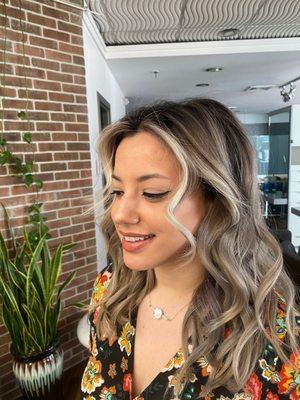 Warm silver highlights