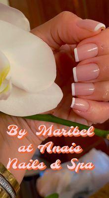 French Manicure by Maribel at Anais Nails & Spa .