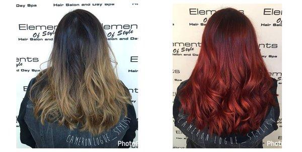 Before and after beautiful transformation by stylist Cameron! Reserve today: (410) 795-9465