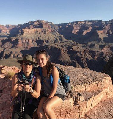 Hiking at Grand Canyon with my daughter Aja!