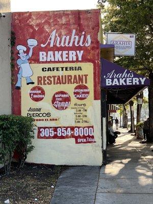 "The other side" of Calle Ocho. It was only a few blocks from our hotel. Friendly customers helped me order food there (no hablo espanol).